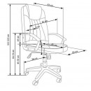 Кресло компьютерное HALMAR RINO серый/черный